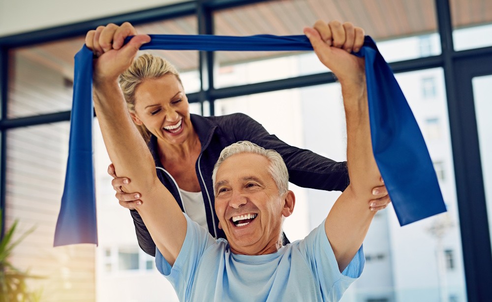 physical therapist with patient