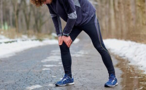 runner with joint pain in winter