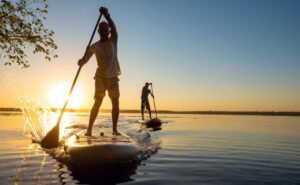 Paddle boarding